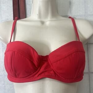 PROENZA SCHOULER RED SWIMSUIT TOP SIZE M‎